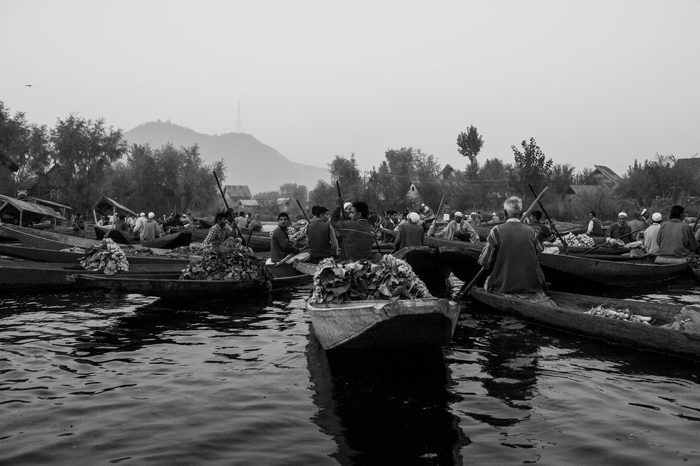 Dal Lake floating vegetable market, Srinagar