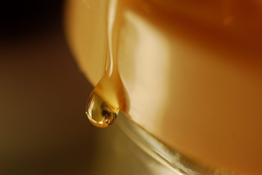 A drop of honey, illustrative